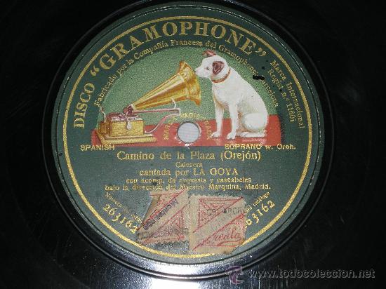 Discos de pizarra: LA GOYA: CAMINO DE LA PLAZA - Foto 1