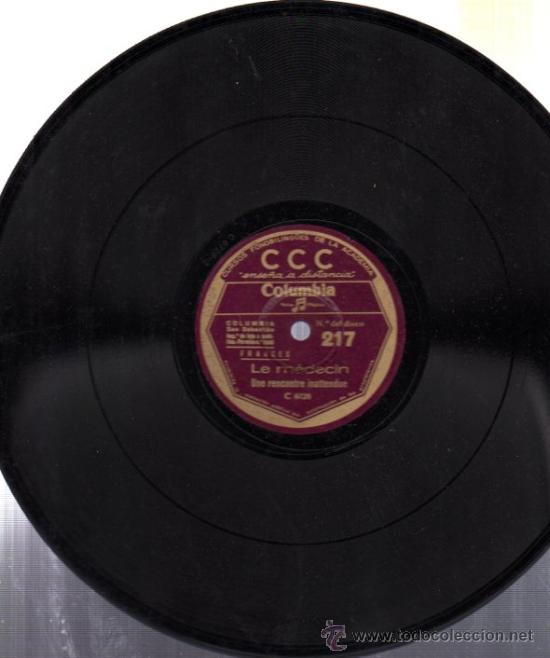 Discos de pizarra: DISCO DE PIZARRA CCC, FRANC&Eacute;S, N&ordm; 217 - Foto 1