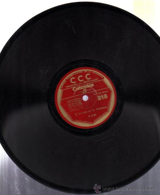 Discos de pizarra: DISCO DE PIZARRA CCC, FRANC&Eacute;S, N&ordm; 218 - Foto 1