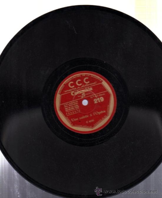 Discos de pizarra: DISCO DE PIZARRA CCC, FRANC&Eacute;S, N&ordm; 219 - Foto 1