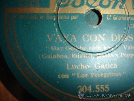 Discos de pizarra: LUCHO GATICA - LOS PEREGRINOS - Foto 1