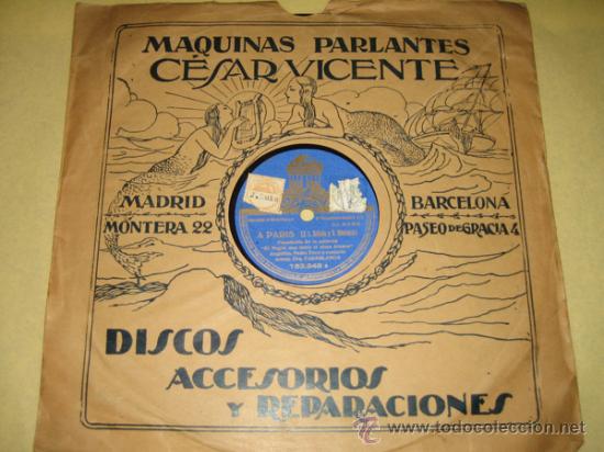 Discos de pizarra: ANGELILLO  - A PARIS - COLOMBIANA - Foto 1