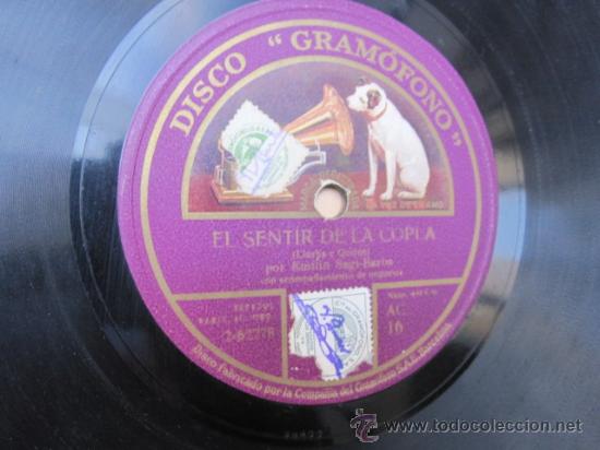 disco gramofono - alma brava + el sentir de la - Comprar Discos Pizarra Flamenco, Canción española y Cuplé en todocoleccion - 31544301