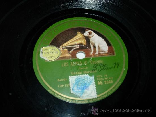 Discos de pizarra: Los alpes (C. Casa&ntilde;e) pericon Banda  Barcino - Foto 4