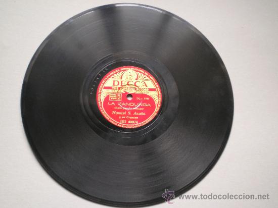 Discos de pizarra: MANUEL S. ACU&Ntilde;A: LA ZANDUNGA / JARABE TAPATIO - Foto 2