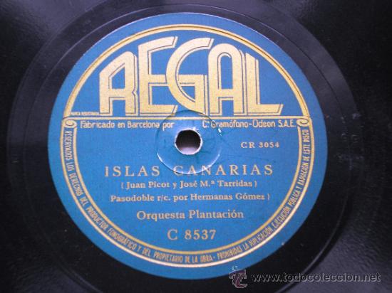 Discos de pizarra: ORQUESTA PLANTACI&Oacute;N: ISLAS CANARIAS / LOS GUANCHES - Foto 1