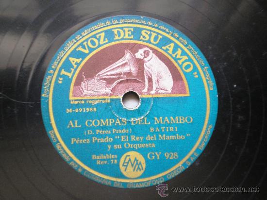 Discos de pizarra: P&Eacute;REZ PRADO &rdquo;EL REY DEL MAMBO&rdquo;: AL COMPAS DEL MAMBO / PIANOLO - Foto 1