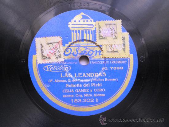 Discos de pizarra: CELIA GAMEZ: LAS LEANDRAS - Foto 1