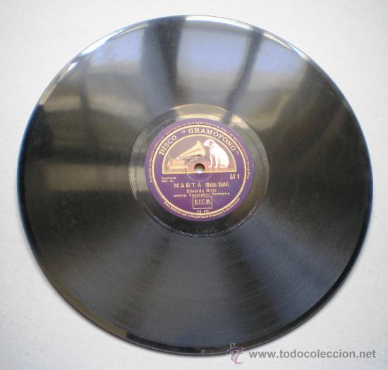 Discos de pizarra: EDUARDO BRITO: AQUELLOS OJOS VERDES / MARTA - Foto 2