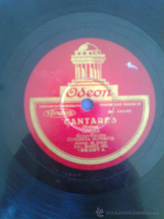 Discos de pizarra: CONCHITA SUPERVIA - CLAVELITOS / CANTARES - Foto 2