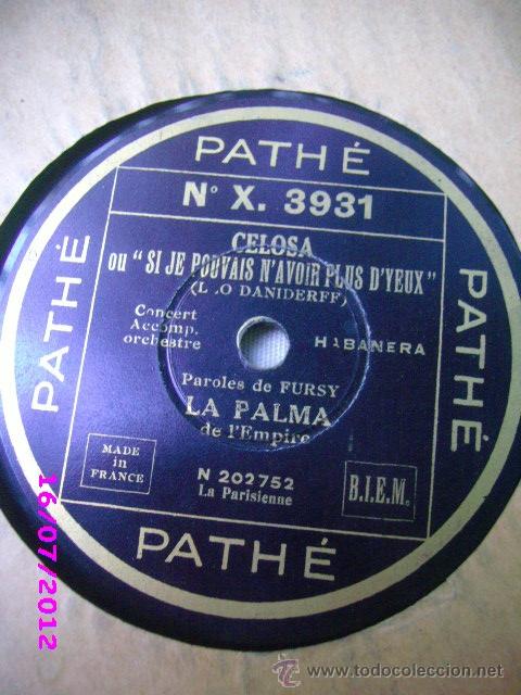 Discos de pizarra: disco 78 - CELOSA - VOTRE JOUET PATHE - Foto 1
