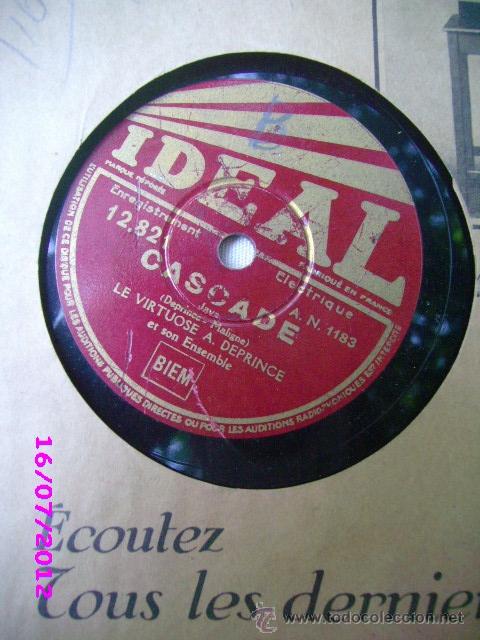 Discos de pizarra: DISCO pizarra 78 - CASCADE - ESPOIRS PERDUS - DISCO IDEAL - Foto 2
