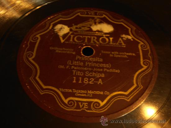 Discos de pizarra: DISCO DE PIZARRA, PRINCESITA, TITO SCHIPA - Foto 2