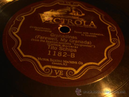 Discos de pizarra: DISCO DE PIZARRA, PRINCESITA, TITO SCHIPA - Foto 4