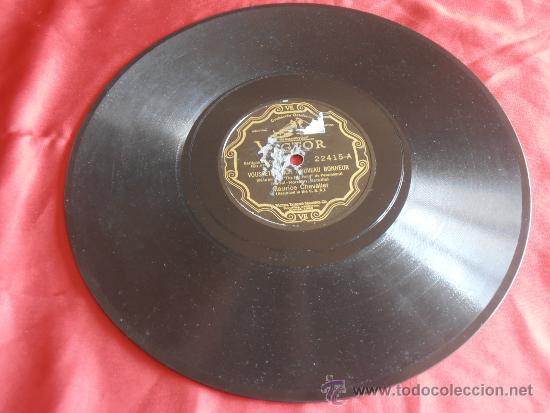 Discos de pizarra: DISCO DE PIZARRA MAURICE CHEVALIER - Foto 1