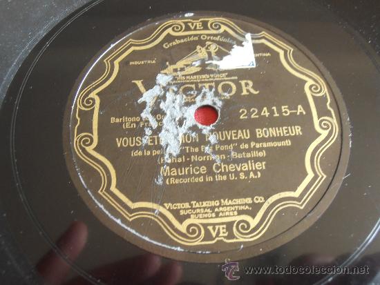 Discos de pizarra: DISCO DE PIZARRA MAURICE CHEVALIER - Foto 2
