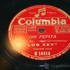 Discos de pizarra: DISCO DE PIZARRA - LOS XEY - OH, PEPITA / MENUDO MENÚ. Lote 33006262