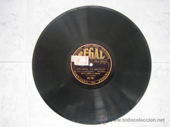Discos de pizarra: Disco Gramofono. Mazurca y Pasodoble - Foto 2