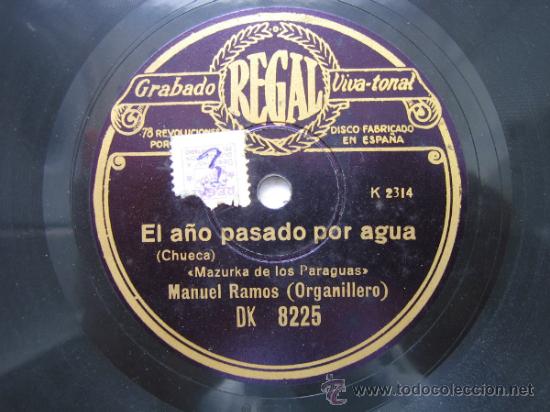 Discos de pizarra: Disco Gramofono. Chueca y Habanera - Foto 1