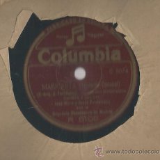 Discos de pizarra: TRIO VOCAL Y DUO VOCAL CON LA ORQUESTA CASABLANCA DE MADRID 