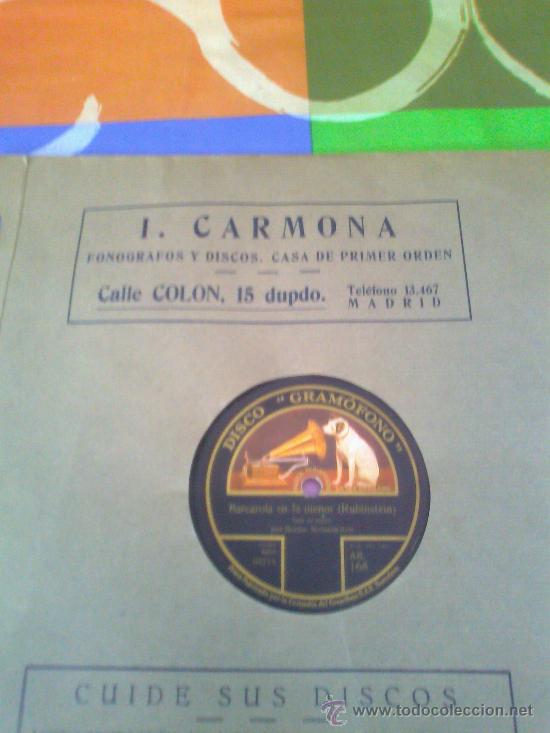 Discos de pizarra: DISCO DE PIZARRA LA VOZ DE SU AMO - Foto 2