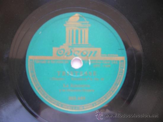 Discos de pizarra: LA KAZANOVA Y SU ORQUESTA ZINGARA. TRISTESSE. (PIZARRA) - Foto 1