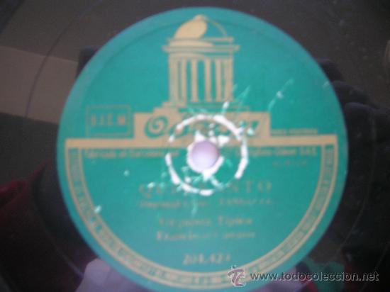 Discos de pizarra: FRANCISCO CANARO. SANGRE DE SUBURBIO - QUEBRANTO. (PIZARRA) - Foto 1