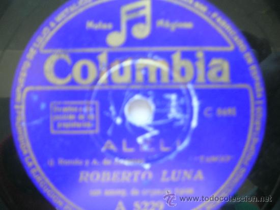 Discos de pizarra: ROBERTO LUNA. ALILI - RENDEZ VOUS (PIZARRA) - Foto 1