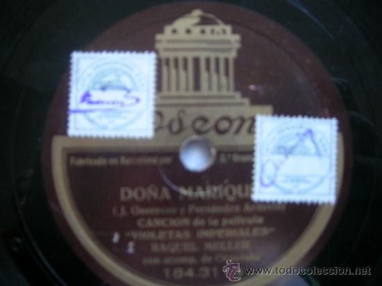 Discos de pizarra: RAQUEL MELLER. GITANA, GITANA - DO&Ntilde;A MARQUITA (PIZARRA) - Foto 1