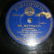 Discos de pizarra: CHATO DE LAS VENTAS, MI RETRATO - CUBANA DEL ALMA MIA, PARLOPHON ESPAÑA, MUY RARO