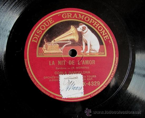 Discos de pizarra: LA SANTA ESPINA / LA NIT DE LAMOR. SARDANES. - Foto 2