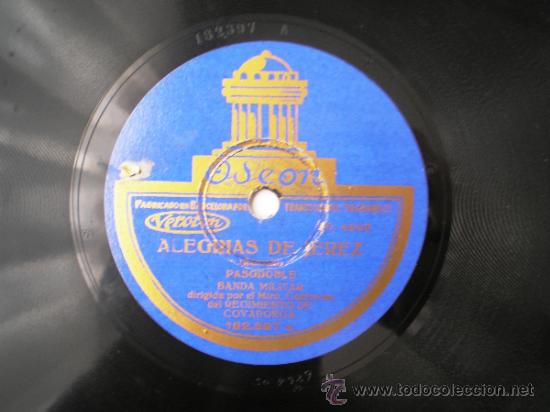 Discos de pizarra: BANDA MILITAR: ALEGRIAS DE JEREZ / ESPA&Ntilde;A. - Foto 1