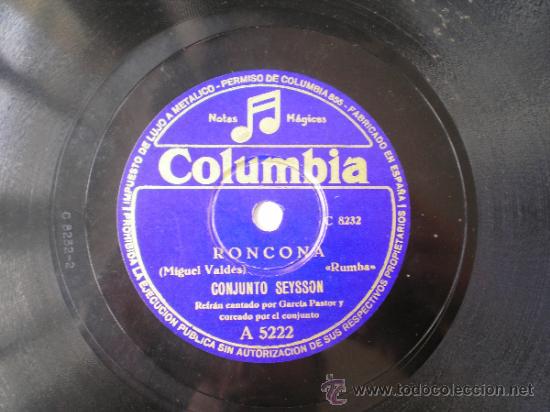 Discos de pizarra: CONJUNTO SEYSSON: RONCONA / CANTA BRASIL. - Foto 1
