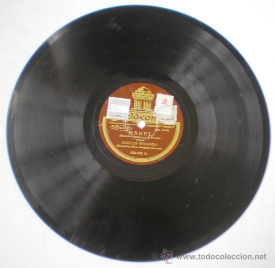 Discos de pizarra: MARCOS REDONDO: RAMONA / MABEL. - Foto 2