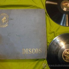 Discos de pizarra: ALBUM DE DISCOS DE PIZARRA-CASA WERNER S.A.BARCELONA.CONTIENE CINCO DISCOS D PIZARRA.