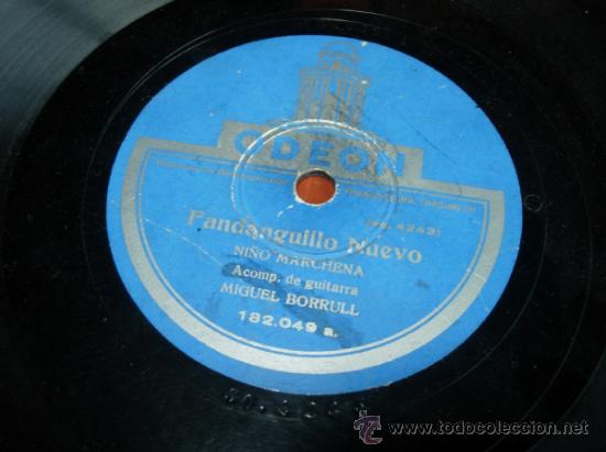 Discos de pizarra: Milonga Ni&ntilde;o marchena acomp. de guitarra miguel borrull - Foto 3