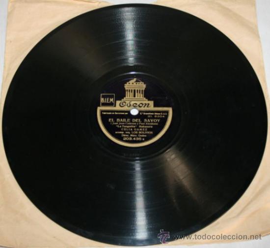 Discos de pizarra: CELIA GAMEZ Y PIERRE CLAREL - EL BAILE DE SAVOY - DISCO DE PIZARRA - Foto 3