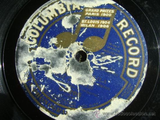 Discos de pizarra: Disco de pizarra Columbia C2285. Saint-Saens + Sansone - Foto 1