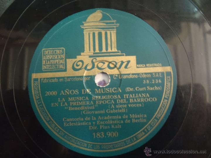 Discos de pizarra: DISCO DE PIZARRA LAMENTO DE ARIANA , MONTE VERDI OPERA - Foto 1