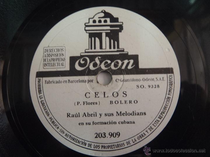 Discos de pizarra: DISCO DE PIZARRA CELOS , SOMBRA DE REBECA RAUL ABRIL - Foto 2