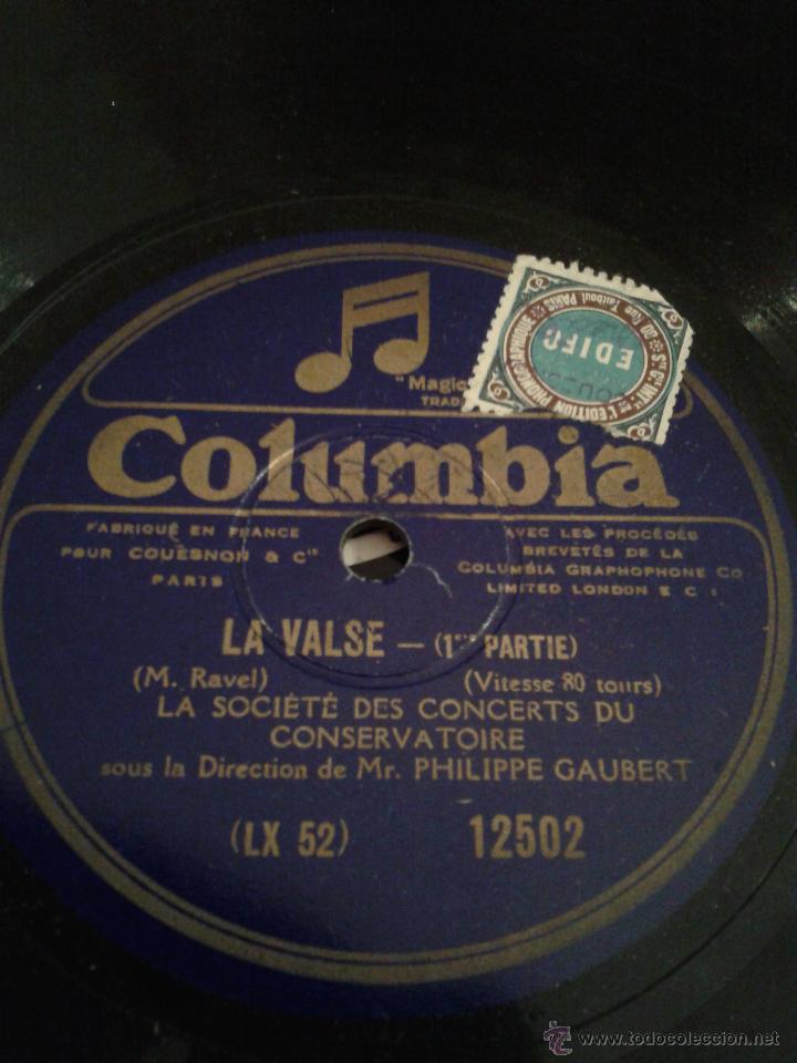 Discos de pizarra: DISCO GRAMOFONO - LA VALSE 1&ordf; Y 2&ordf; PARTE - Foto 1