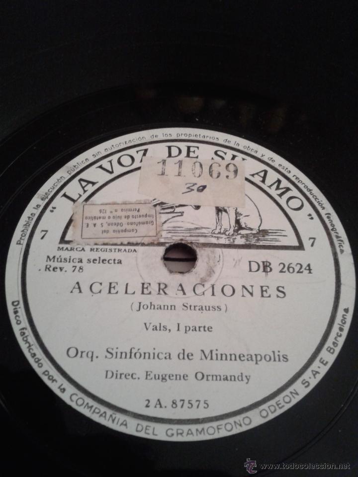 Discos de pizarra: DISCO GRAMOFONO - ACELERACIONES - 1&ordf; Y 2&ordf; PARTE - Foto 1