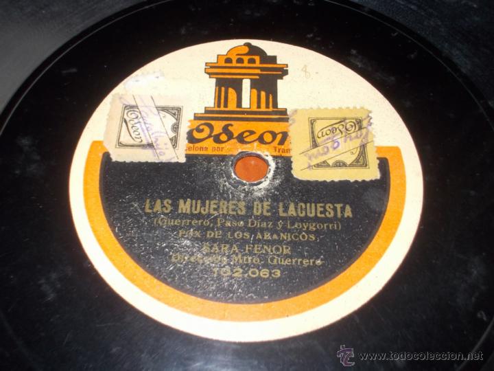 Discos de pizarra: Las mujeres de la cuesta disco odeon - Foto 1