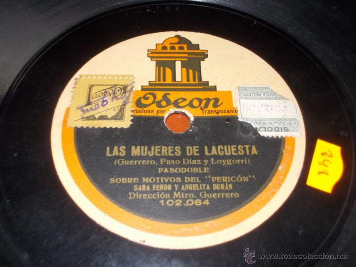 Discos de pizarra: Las mujeres de la cuesta disco odeon - Foto 3