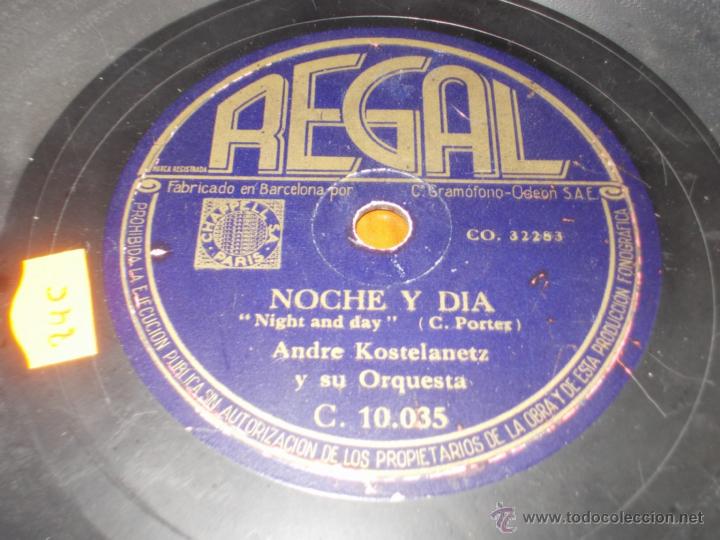 Discos de pizarra: Disco odeon Noche y dia - Foto 4
