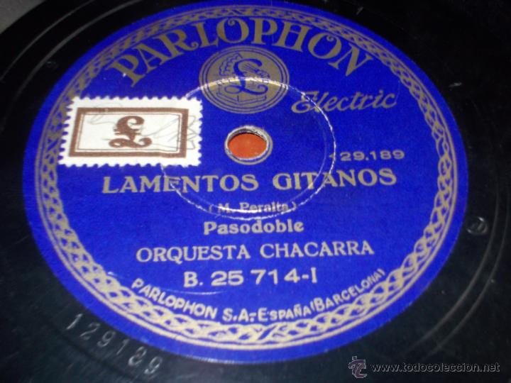 Discos de pizarra: disco parlophon Jota popular y lamentos gitanos - Foto 1