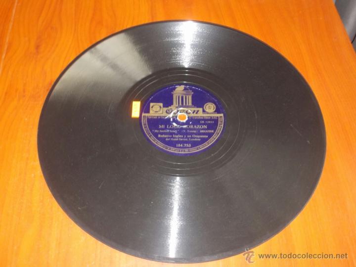 Discos de pizarra: disco odeon Mi loco corazon y serenata portuguesa - Foto 4