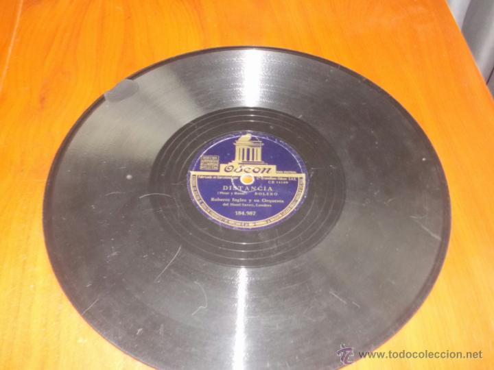 Discos de pizarra: Disco Odeon Mano generosa y distancia - Foto 3