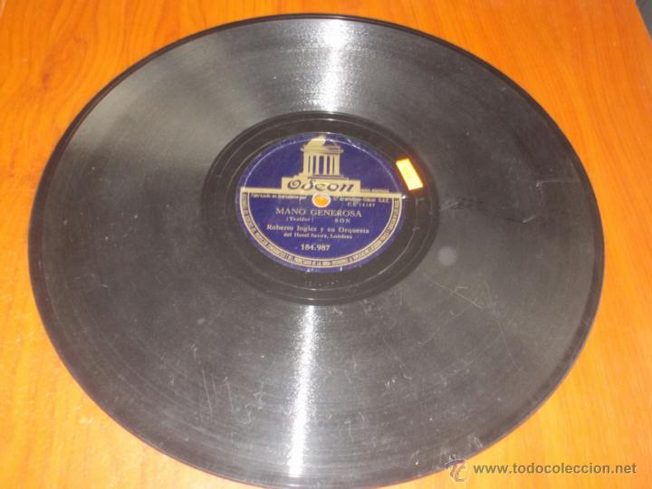 Discos de pizarra: Disco Odeon Mano generosa y distancia - Foto 5