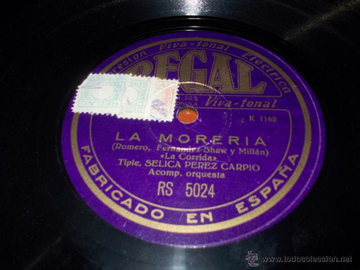 Discos de pizarra: Disco Regal La moreria - Foto 1
